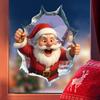 Christmas Decorations Holiday Party Decoration Window Stickers Pvc Static Stickers Window Decorations