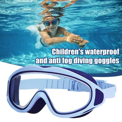 Lunettes de natation pour enfants Imperméables Sans fuite Anti-buée Protection UV Lentille transparente Garçons Filles Lunettes à large champ de vision Équipement de plongée Snorkeling