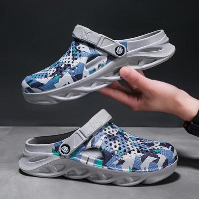 Leichte Herren Hausschuhe 2024 Sommer Kochschuhe für Herren Outdoor Watsandalen Weiche Strand Anti-Rutsch Sport Herren Hausschuhe Plateau