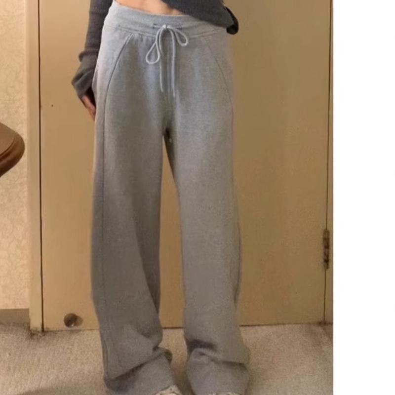 

Женская весенне-осенняя новая свободная прямая маленькая узкая версия широкие штанины XL