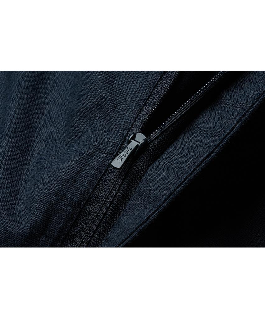 Deoleseukyu Linen Cotton Domingo Pants [Navy]