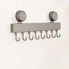 Wall-mounted Suction Cup Hooks Detachable Clothes Hanger Multifunctional Bathroom Rack  Household