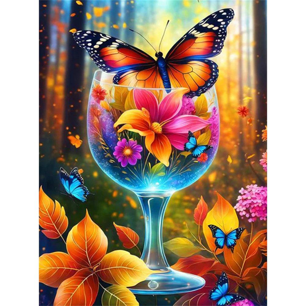 5D DIY Diamond Painting Animal Colorful Lion  Round Drill Embroidery Butterfly Owl Home Decor Cross Stitch Kits