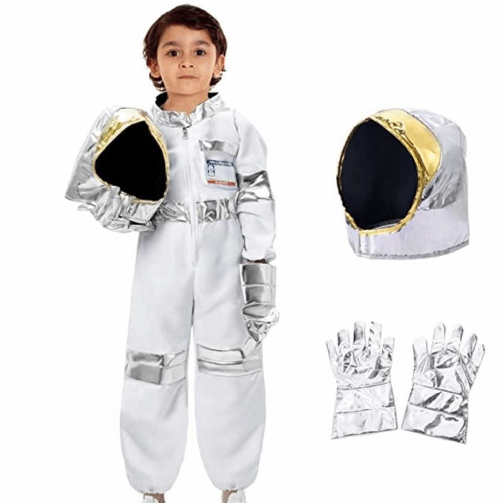 Jumpsuit Spaceman Costume With Hat Cosplay Costume Dress Up Space Suit  Carnival Party