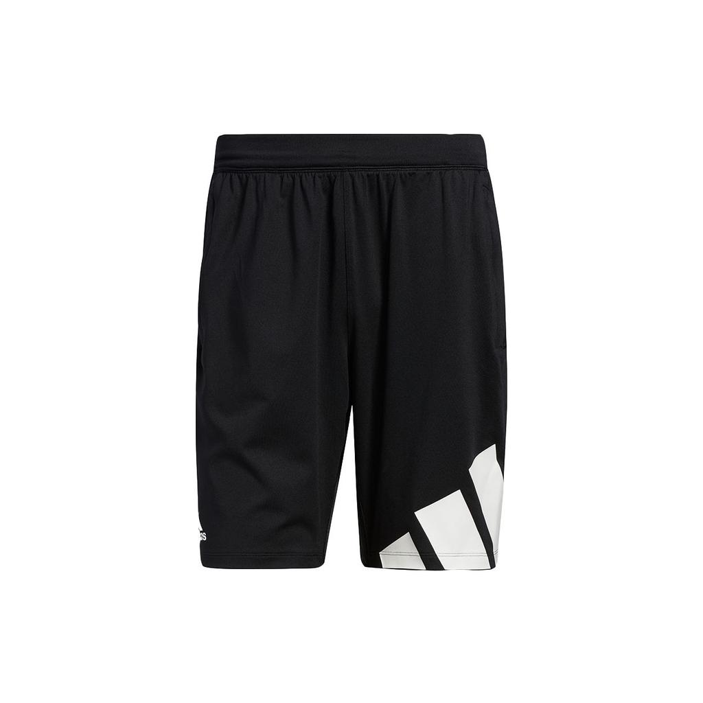 Adidas 4K 3 Bar Logo Print Training Shorts Men Bottoms Black GL8943