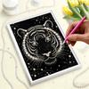 DIY Tiger Pearl Art Painting for Adults/Beginners Gift Home Decor Pearl Gem Paintings Picture Arts Craft 30x40cm Without Frame