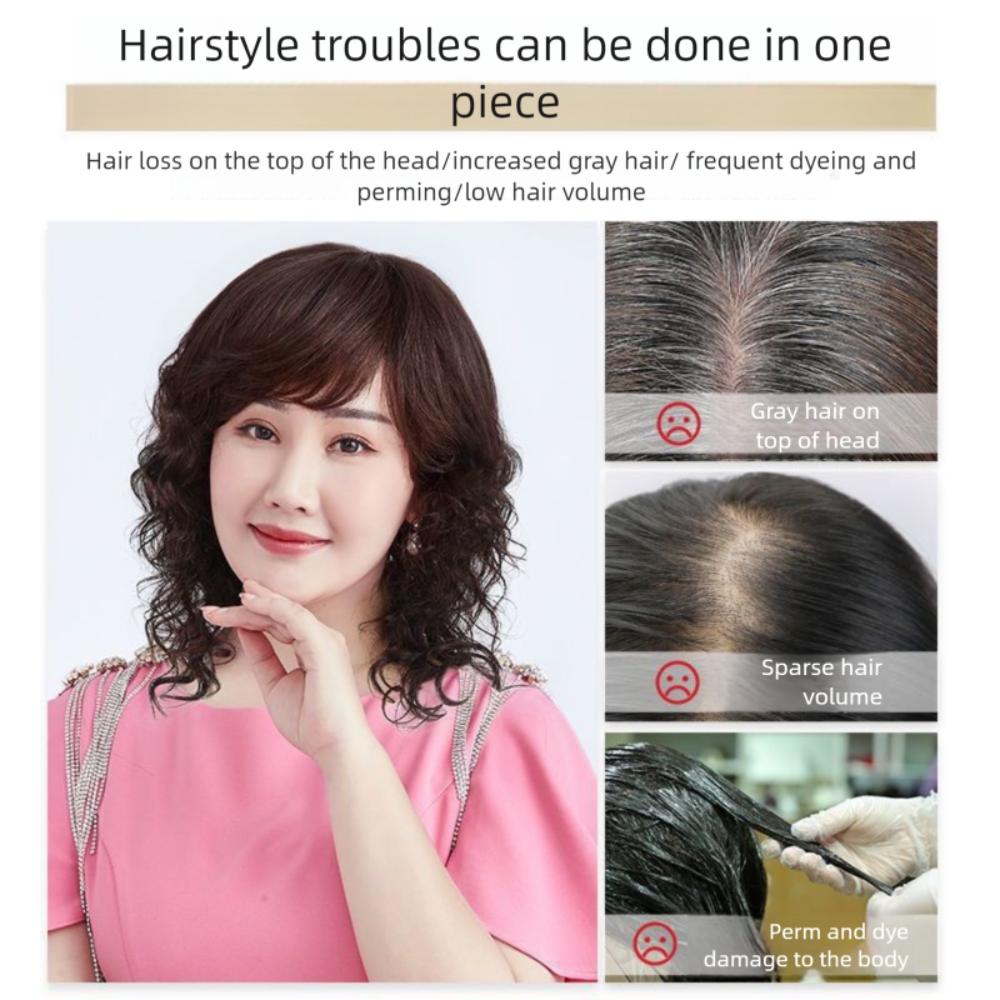 Hair Extension Hair Toppers Wigs with Bangs Clip In Fringe Hair Pieces Daily Use