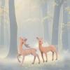 1/2Pcs Cute 3D Christmas Elk Keychains For Women Men Kawaii Flocked Sika Deer Pendant Bag Airpods Box Car Charm Jewelry