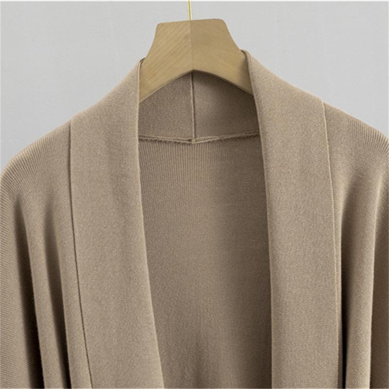 Costum de Toamnă pentru Femei, Larg, Casual, de Modă, Jachetă Cardigan Tricotată, Maiou, Pantaloni cu Picior Larg, Set din Trei Piese