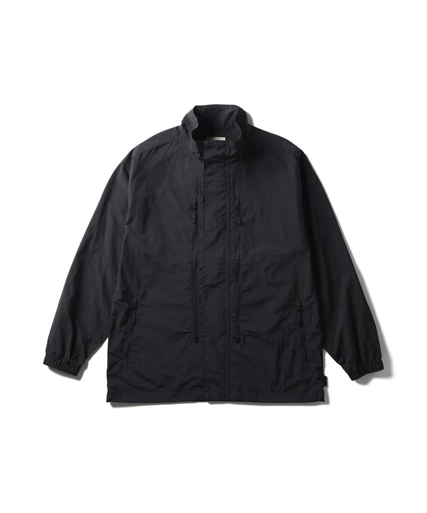 Snow Peak Nylon Tussah Utility Storage Jacket Outer Jacket for Men and Size L JK-25AU008 Women, Black,