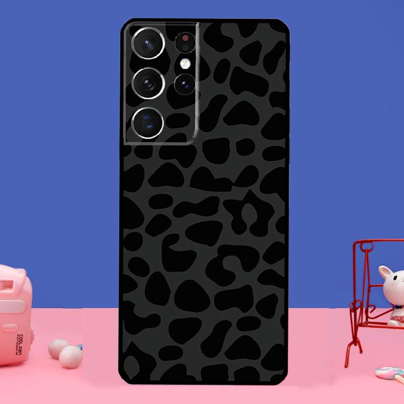 Leopard Print Black Cheetah Pattern Case For Samsung Galaxy S21 S22 Ultra S20 FE S8 S9 S10 Note 10 Plus Note 20 Ultra Coque