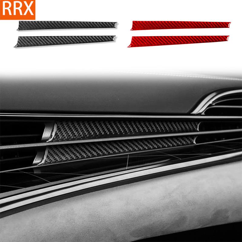 For BYD Seal -2025 Real Carbon Fiber Stickers Co-pilot Dashboard Panel Trim Strip Car Accessories Interior Decorative
