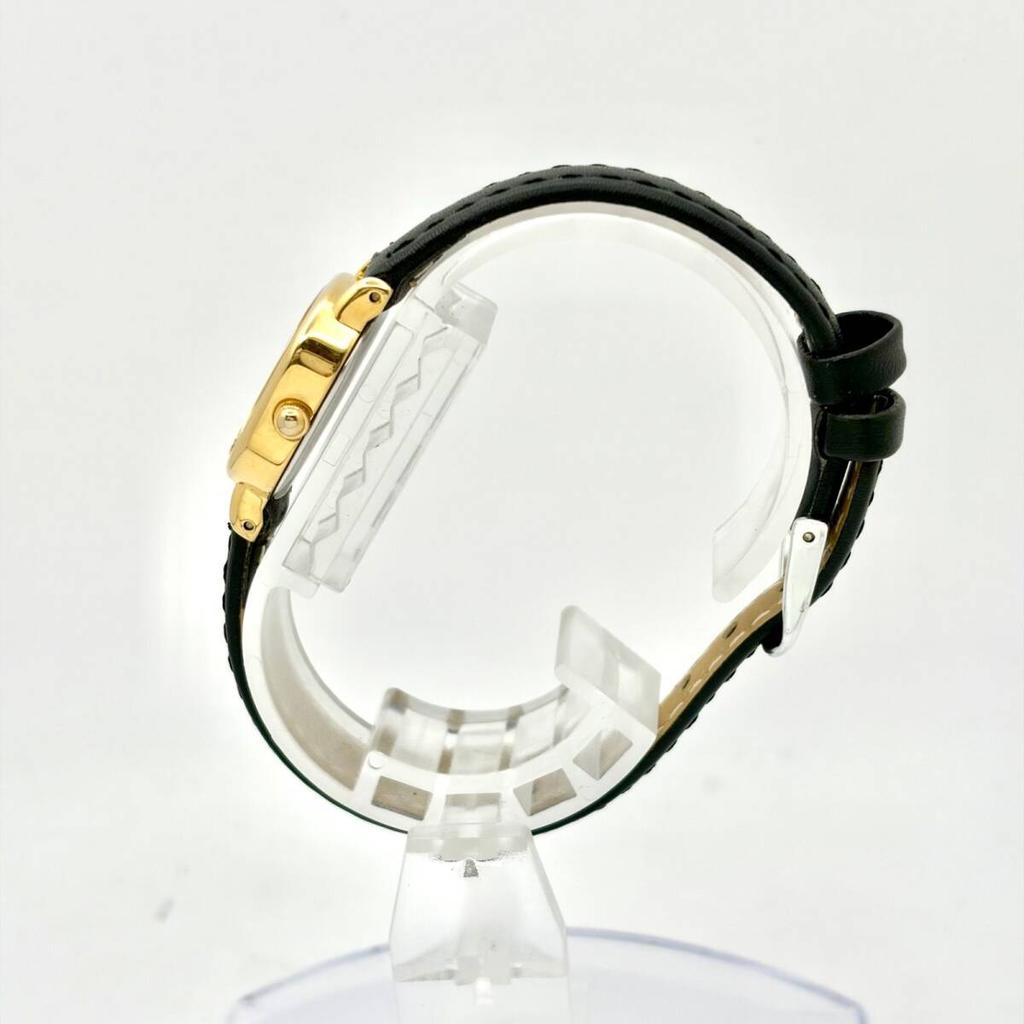 SEIKO Gold Square Watch 820310 with New Strap [Excellent Condition/New Battery] Ladies' 2P21-5B40