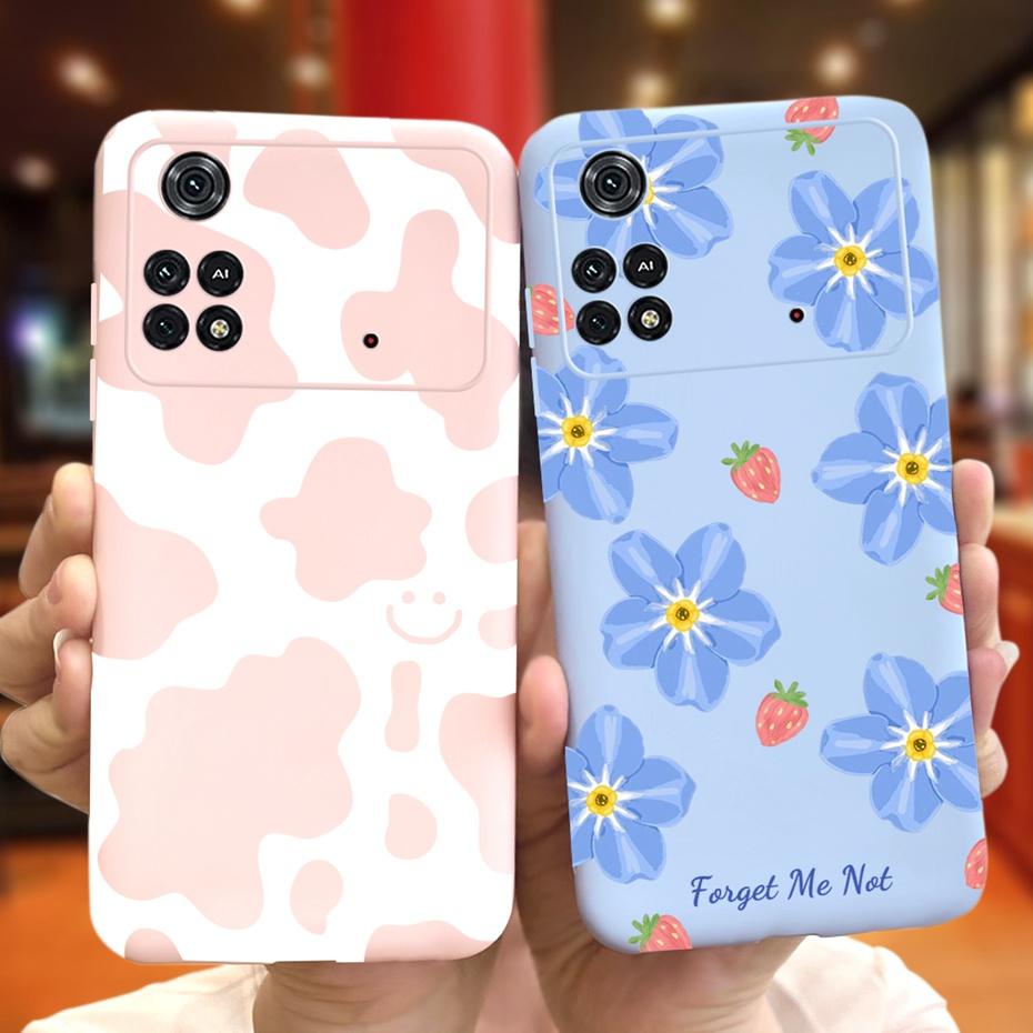 For Xiaomi Poco M4 Pro Case Lovely Pattern Candy Color Phone Case For Poco M 4 M4 Pro 5G 4G PocoM4 Soft Silicone TPU Back Cover