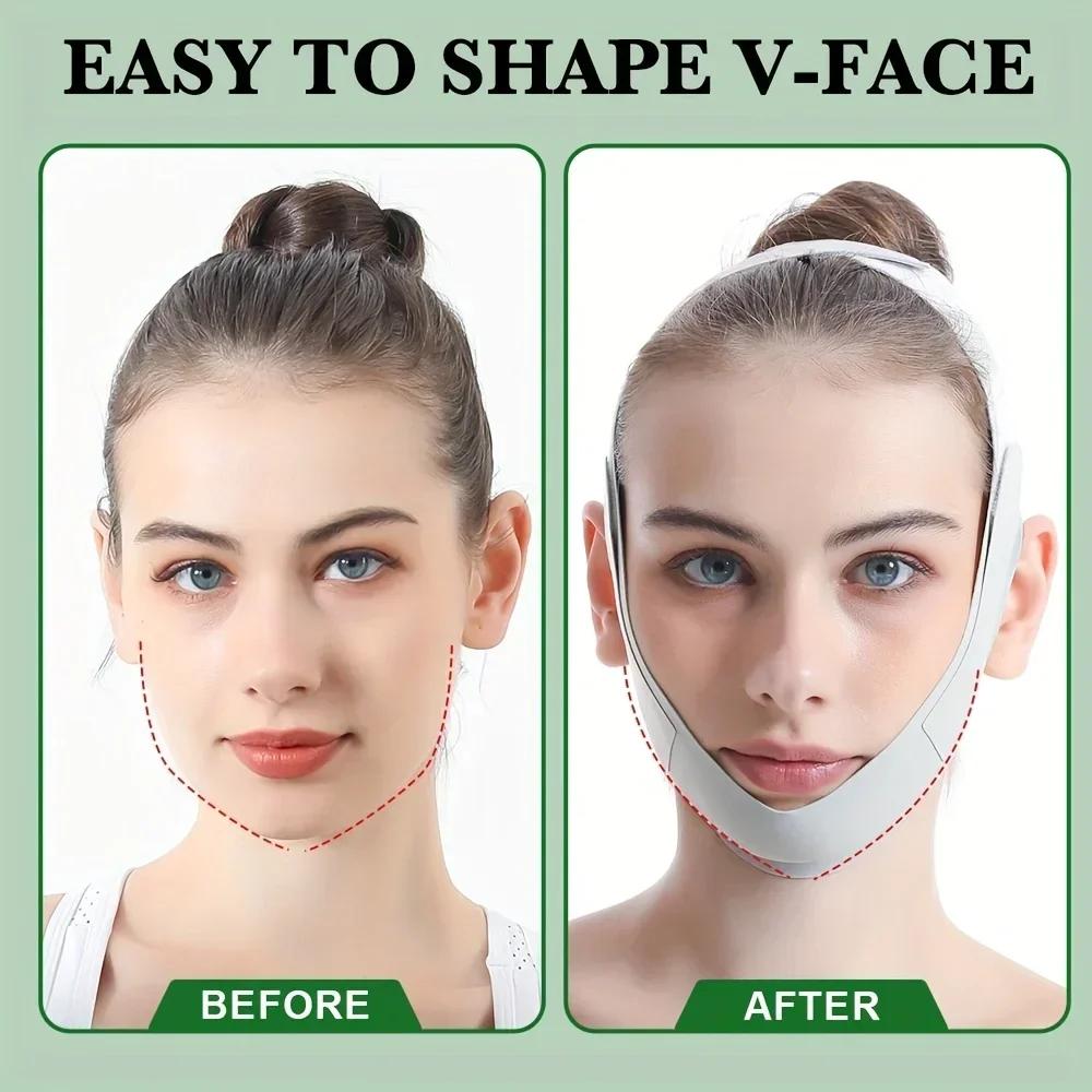 Reusable Face Slimming Bandage V Line Face Shaper Chin Cheek Lift Belt Facial Massage Strap Face Massager Beauty Skin Care Tools