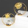 Fine Craftsmanship Leaf Ball Ornaments Non-slip Rust-proof Crystal Ball Table Decoration Vivid Details Artwork