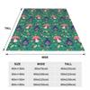 Custom Sofa Fleece Gnomes Merry Christmas Throw Blanket Warm Flannel Blankets For Bed Travel Couch Bedspreads