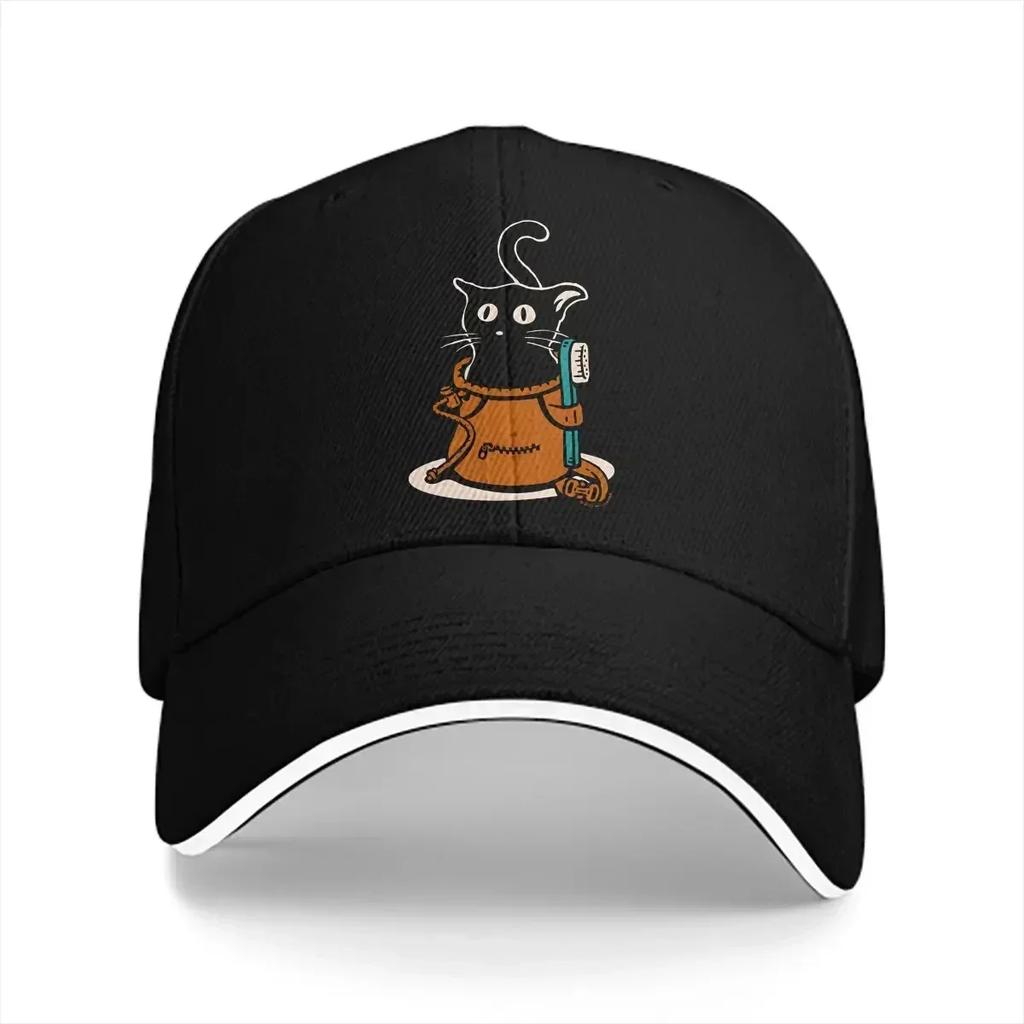 Pure Color Dad Hats Cat In A Chalk Bag Mens Hat Sun Visor Baseball Caps Mountain Climber Peaked Cap