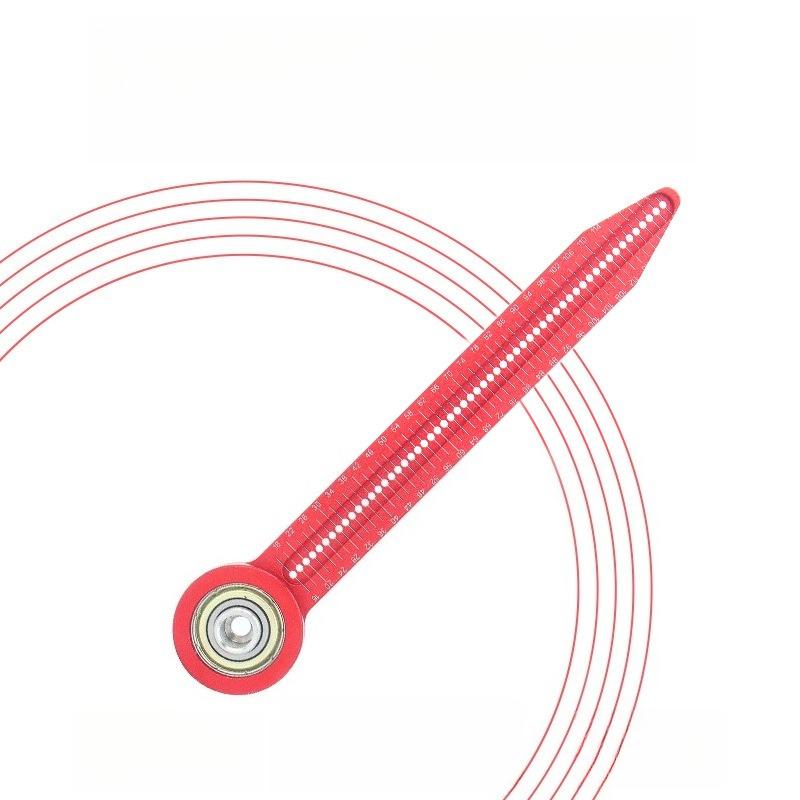 

Измерительный прибор для деревообработки Циркулярный циркуль для плотницких работ Линейка для плотницких работ Прецизионный измерительный прибор для разметки и измерения красный