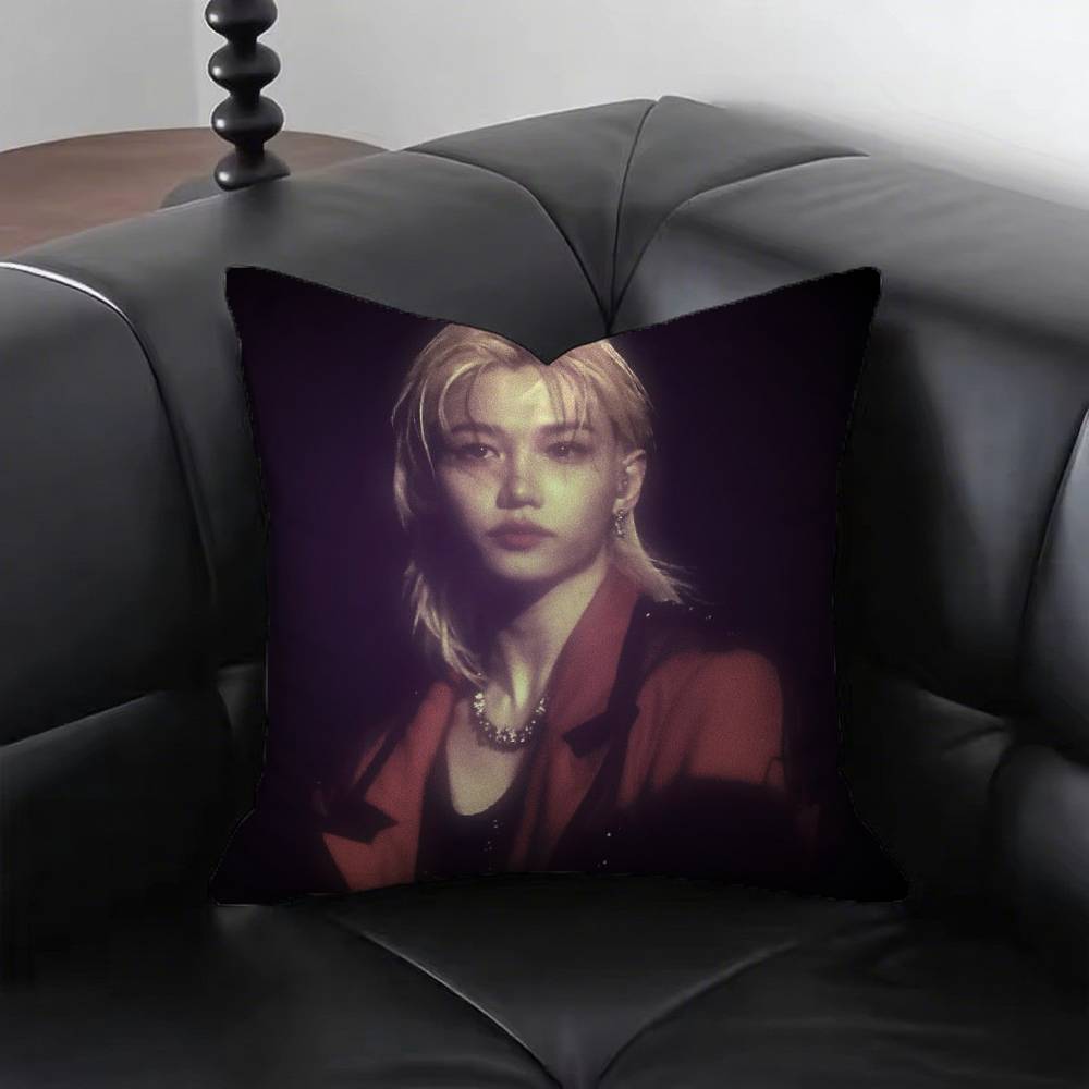 Singer Felix Yongbok Lee Pillow Case Fashion Square Pillowcase Bedroom Sofa Room Ins Decoration Leisure