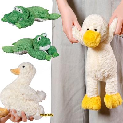 Soft Fluffy Animals Duck Frog Crocodile Plush Toys Cartoon High Quality Baby Sleeping Accompany Stuffed Creative Doll Cute Gift