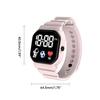 Unisex Square LED Digital Waterproof Sports Watch Electronic Wristwatch Comfortable Wear Men Women Students