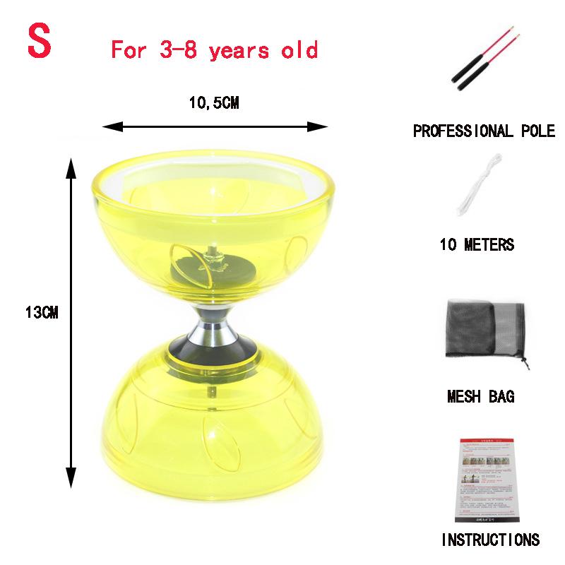 Portable Diabolo Chinese Yoyo Diabolo Set Portable Fitness Gear For Adults Kids Elderly Outdoor Indoor Agility Exercise 6