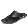 Fashion Leather Slippers for Men Genuine Leathe Shoes Shiatsu Beach Outdoor Flip Flops Flat High Quality Fashion Adult Original Fun Y2k