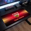Tappetino per Mouse Grande Personalizzato VfB Stuttgart FC, Stampa Testo Nome Personalizzato, Tappetino da Scrivania Antiscivolo con Logo Calcio, Regalo per Gamer