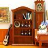 1:12 Dollhouse Miniature Arched Cabinet Vintage Bookcase Furniture Model