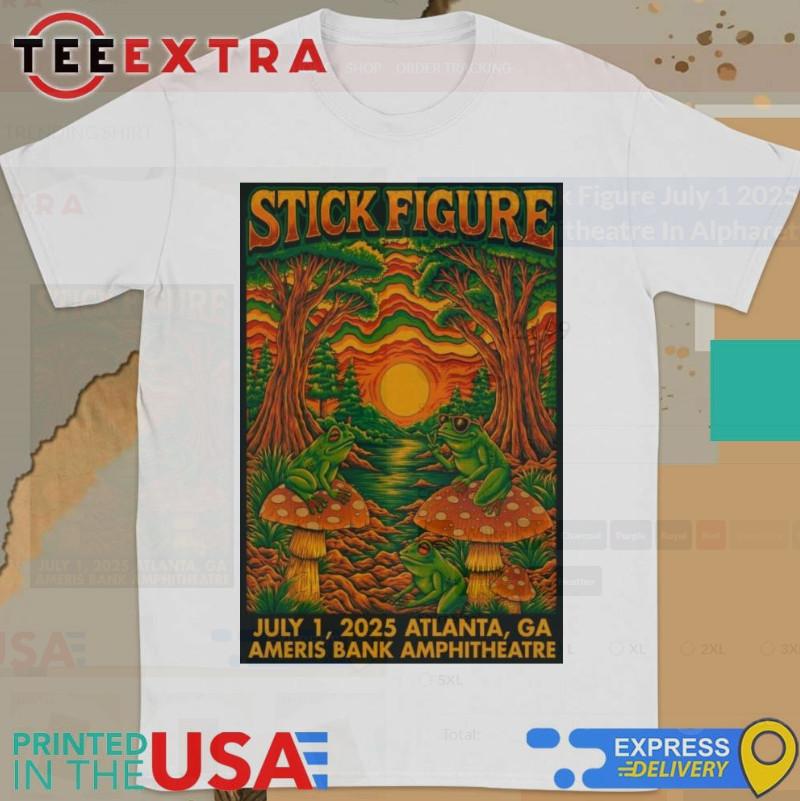 Stick Figure 1 июля 2025 года Amphitheatre Ameris Bank В Alpharetta, Джорджия Футболка Унисекс M