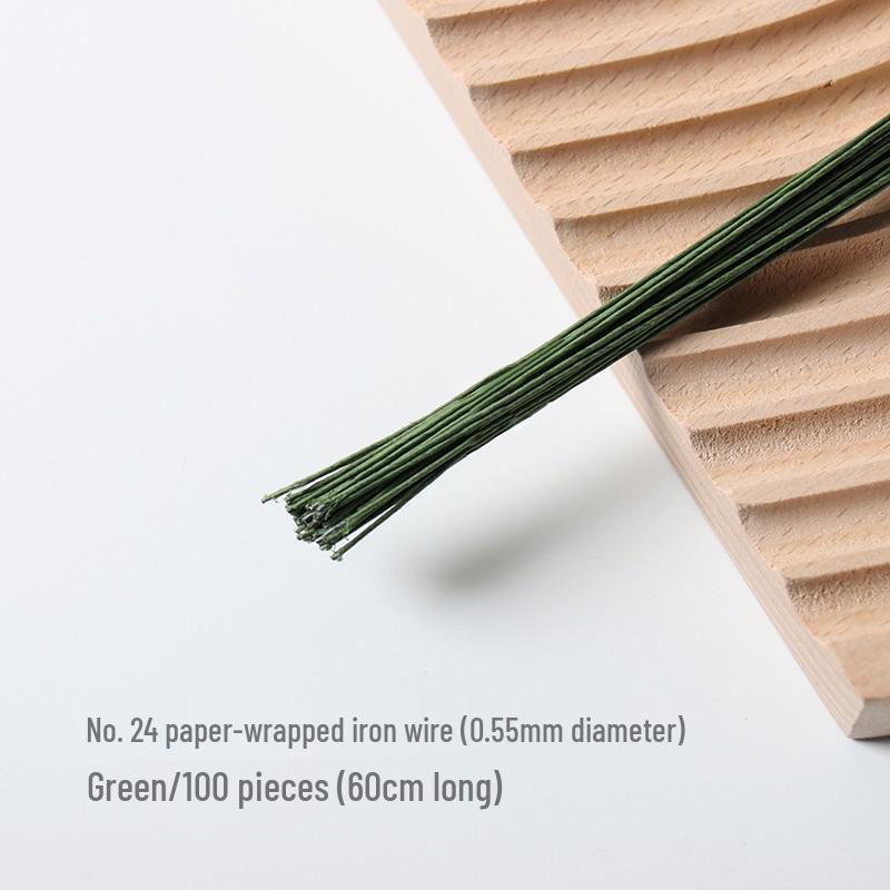Handgefertigter Eisen-Draht-Blumenstiel für DIY Seidennetz-Blumensträuße