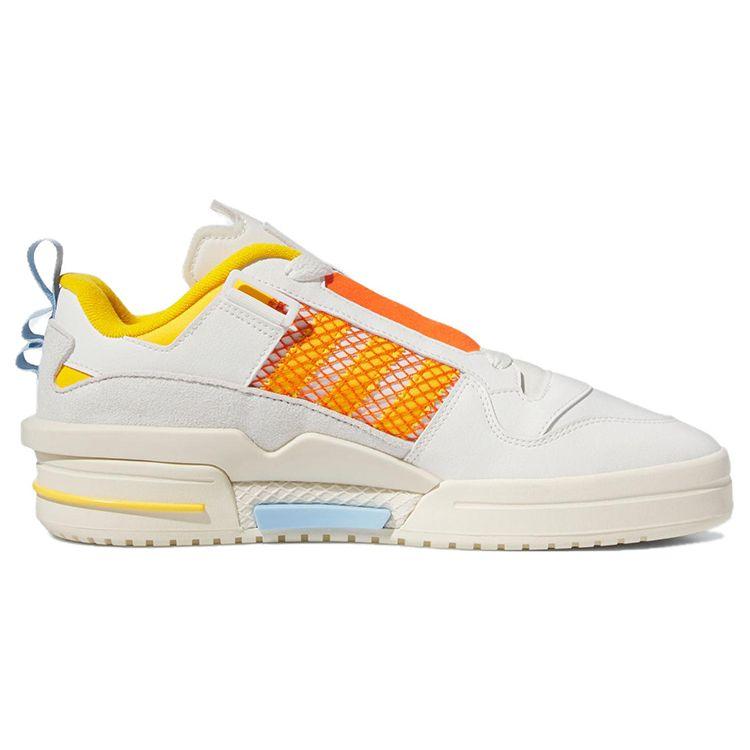 Adidas Originals Forum Low Top Sneakers Unisex Sneakers White Yellow Orange IE7112