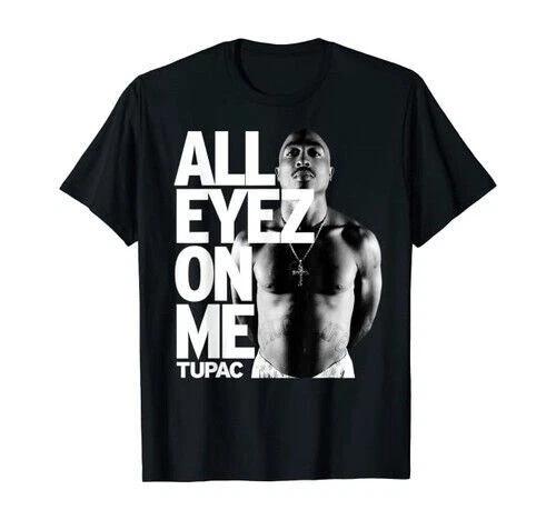 Tupac All Eyez On Me Unisex black T-Shirt S