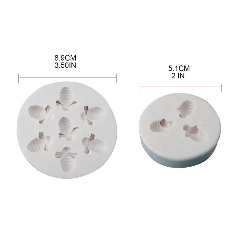 Chocolate Candy 3/7-cavity Little-Bee Fondant Mold Animal Shape Silicone Mold Baking Sugarcraft-Fondant Mold Cake-Decor