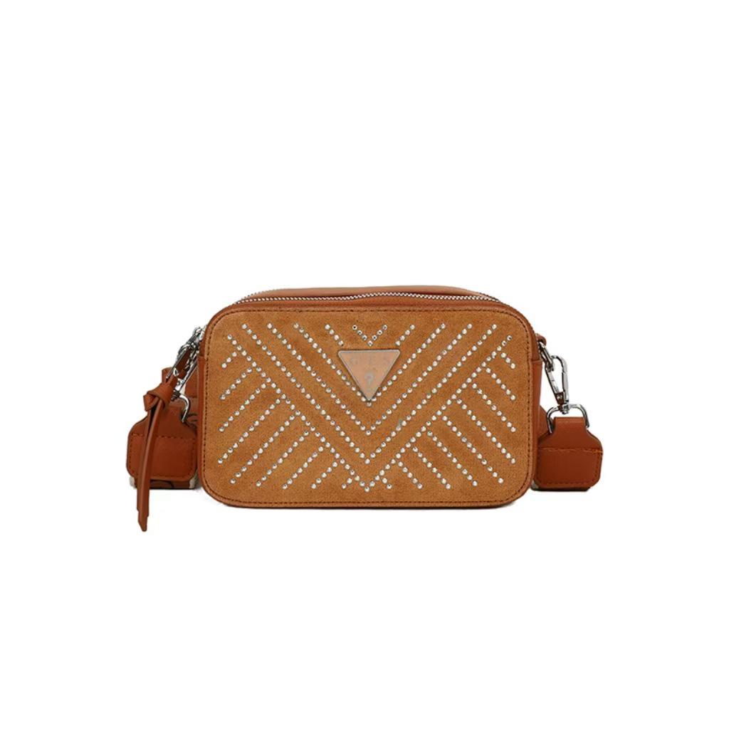 Chao Torba z szerokim paskiem z dżetami: Damska codzienna modna torba na ramię i crossbody