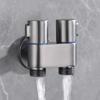 Brass 3-way Filling Angle Valve Wall Mount One Into Two Out Water Toilet Faucet Bidet Sprayer for Bathroom Accessories