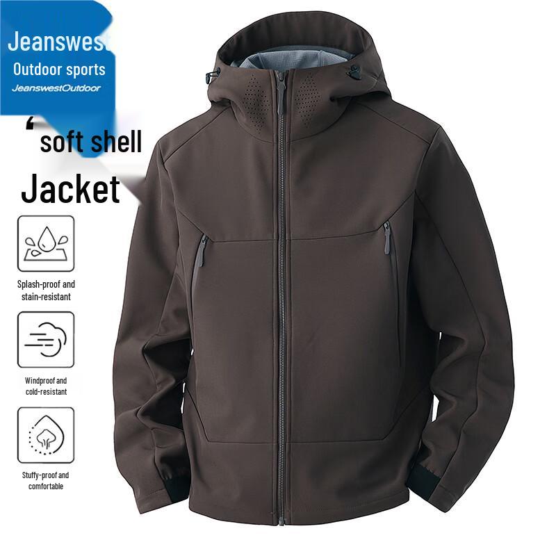 

Giordano Men s Autumn/Winter Windproof Waterproof Hooded Outdoor Jacket M