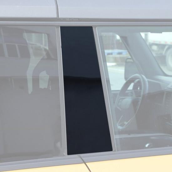 6pcs Window B Pillar Post Decor Decal Trim For Ford Bronco +Black 4 Doors