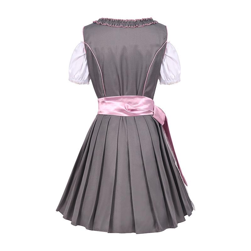Plus Size European & American Pink Oktoberfest Beer Dress for Stage & Cosplay