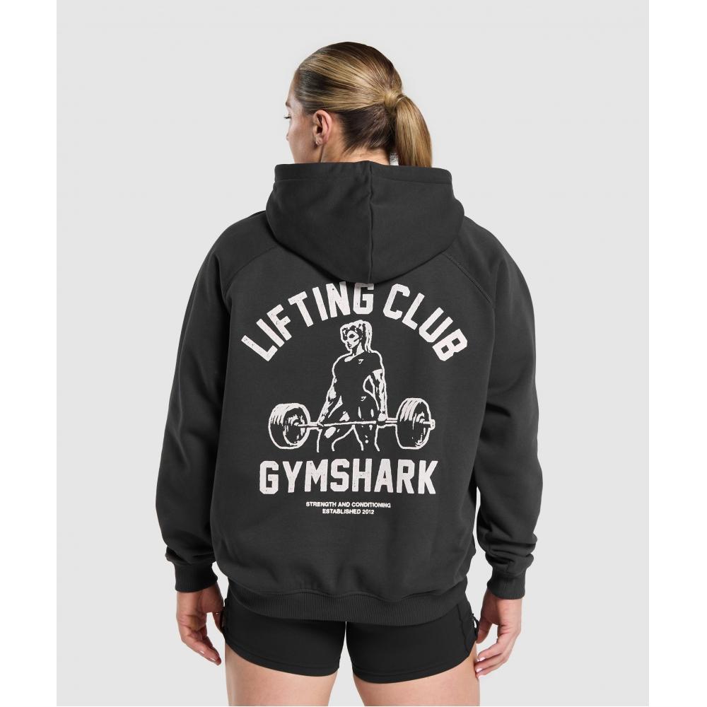 

Gymshark Lifting Club Graphic Brushed Hoodie Black B2b2g Bb2j XXS