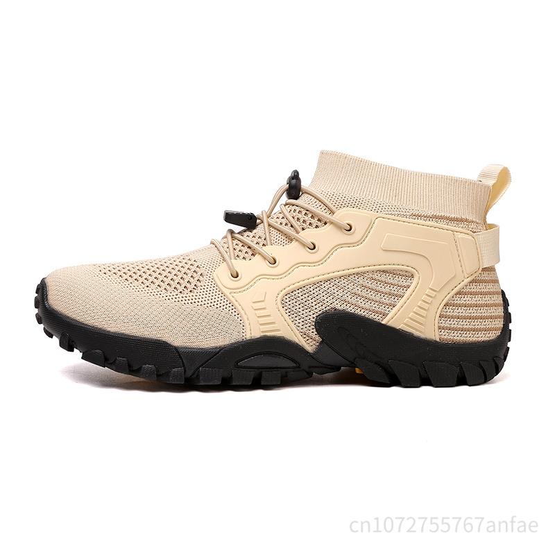 Outdoor Herren Kletterschuh Rutschfester Wanderschuh Atmungsaktiver Watschuh Umhängetasche Flusslaufschuh Abriebfest Übergröße48