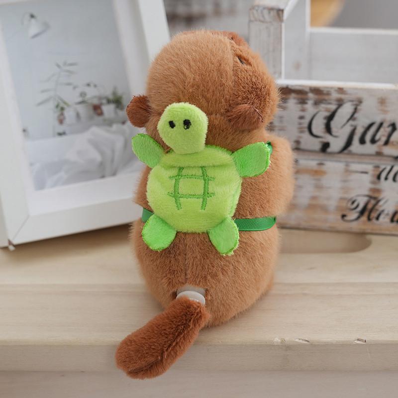 Cute Plush Capybara Keychain Adorable Stuffed Animal For Students Backpack Decoration