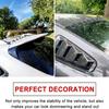 Alpha Racing Air Vortex Generator Shark Fin Set of 10 Spoiler, Roof Wing Pointed End Style