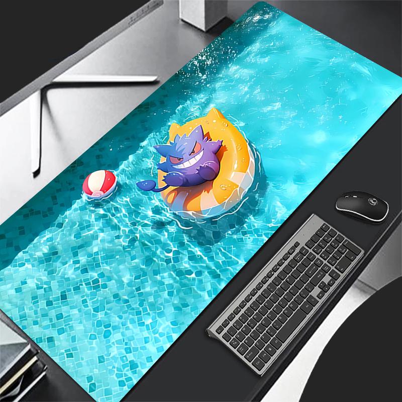 Anime Pokemon Gengar Gaming Mouse Pad Nonslip Rubber Desk Mat for Office Gaming Use 800x300x2mm