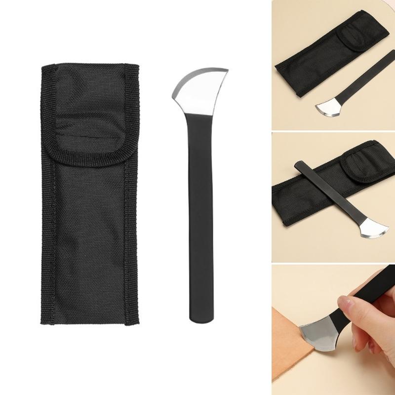 Leather Skiving Beveler Tool Leather Edging Cutter Trimming Tool Stainless Steel Leather Skiver Tool for Leather Working