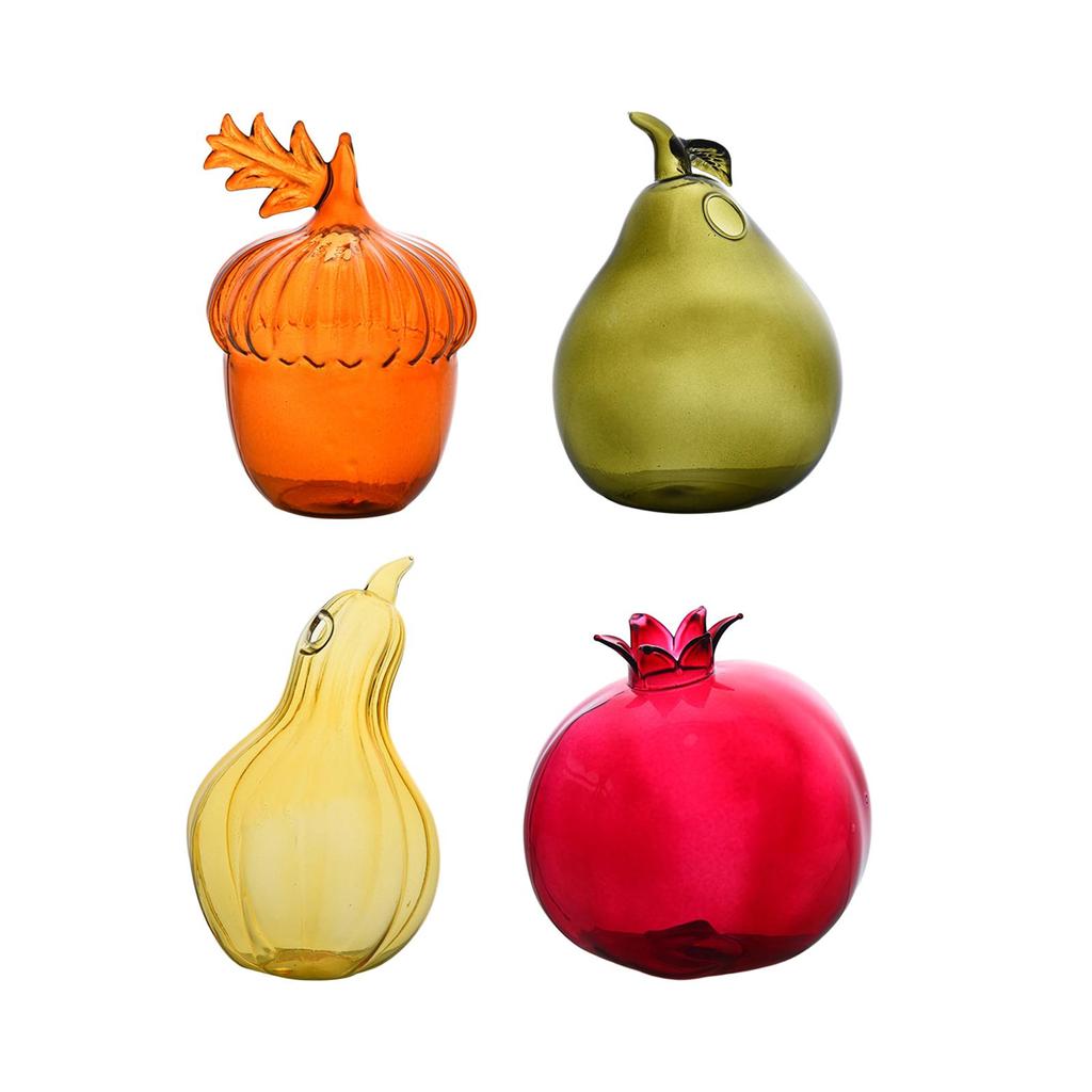 Glass Flower Vase Statue Empty Fragrance Diffuser Bottle Flower Arrangement for TV Cabinet Coffee Table Bookshelf Entryway Desk