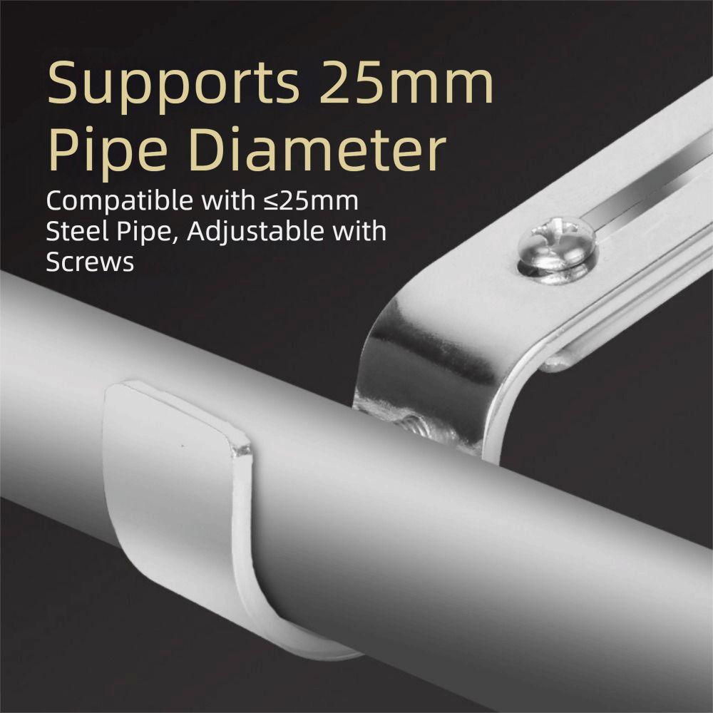 Universal Curtain Rod Hook Metal Construction Roman Pole Bracket Hanging Hook  Bedroom Use