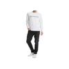 Calvin Klein Logo Printed Crew Neck Long Sleeve T-Shirt Men Tops White J319455-YAF