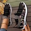 Damen Sportschuhe, Modische Damenschuhe, Mehrfarbige Freizeitschuhe, Weichsohlige Gewebte Outdoor-Schuhe, Atmungsaktive und Bequeme Sportsneaker